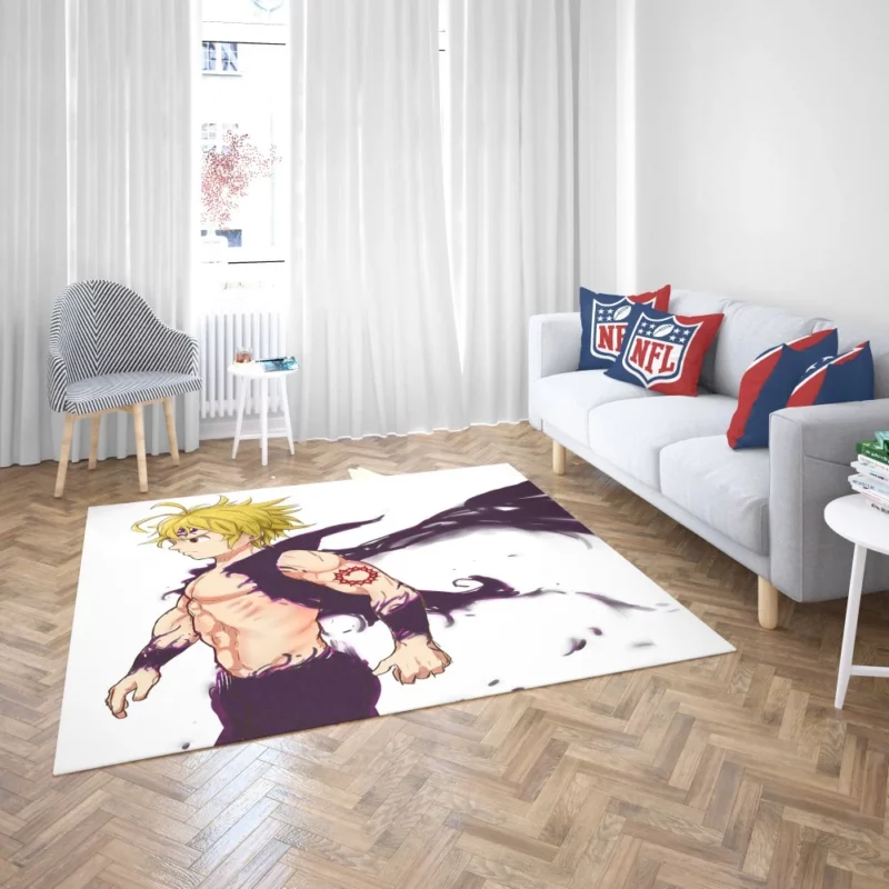 Meliodas Warrior Journey Anime Rug 2