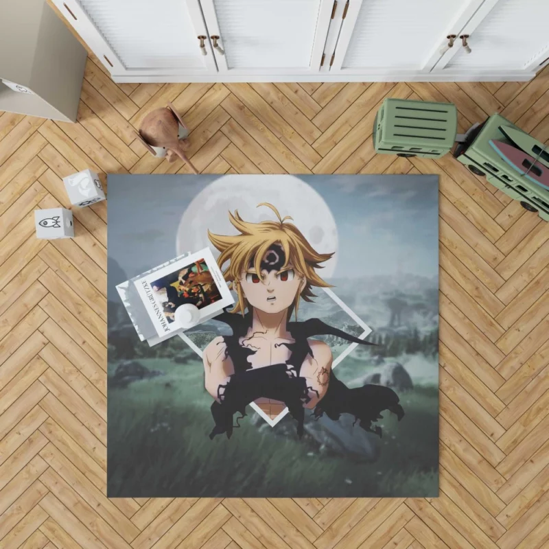 Meliodas Warrior of Wrath Anime Rug