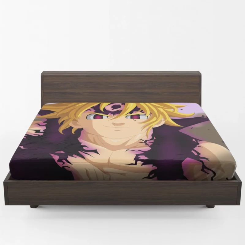 Meliodas Wrath Unleashed Anime Fitted Sheet 1