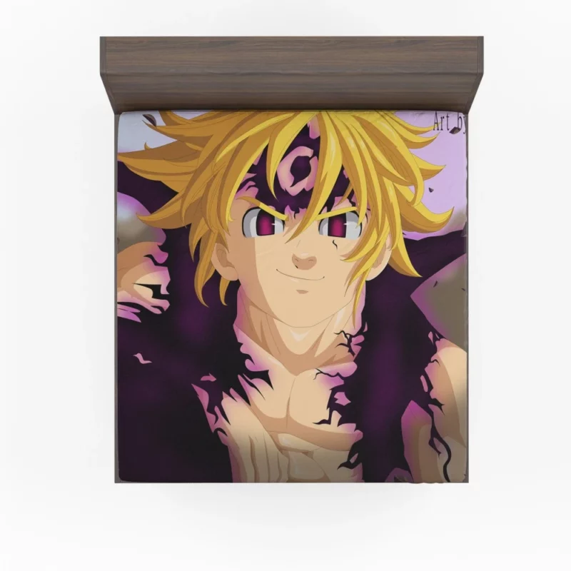 Meliodas Wrath Unleashed Anime Fitted Sheet