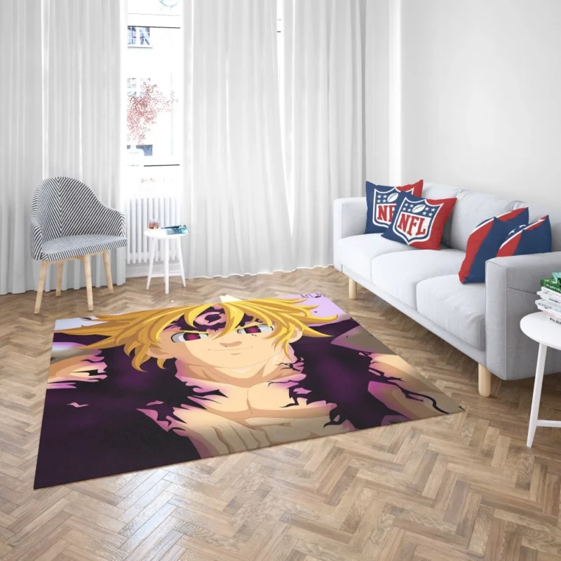 Meliodas Wrath Unleashed Anime Rug 2