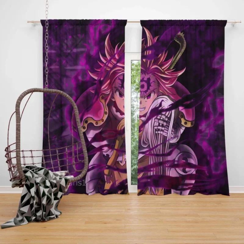 Meliodas and Elizabeth Forbidden Love Anime Curtain