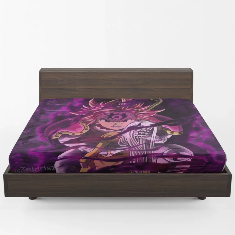 Meliodas and Elizabeth Forbidden Love Anime Fitted Sheet 1