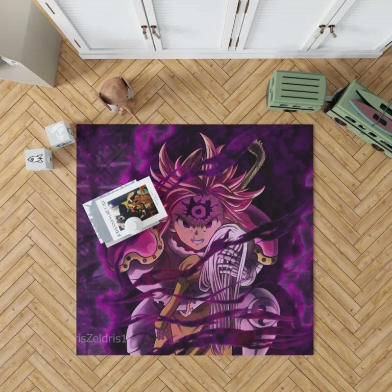 Meliodas and Elizabeth Forbidden Love Anime Rug