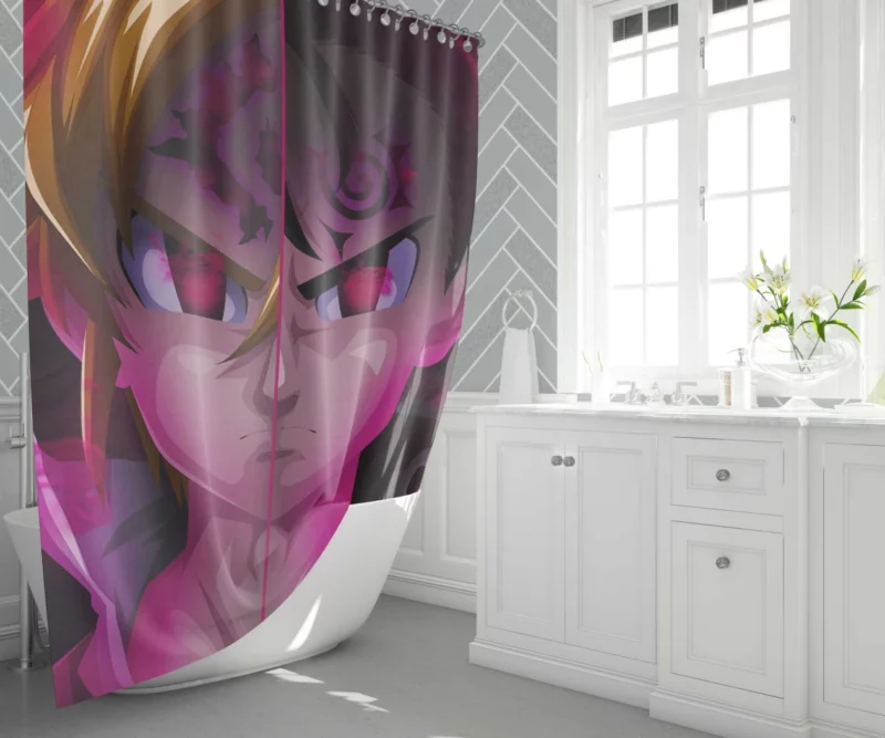 Meliodas and Zeldris Brothers United Anime Shower Curtain 1