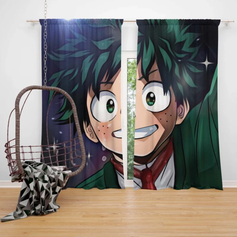 Midoriya Beyond Limits Anime Curtain