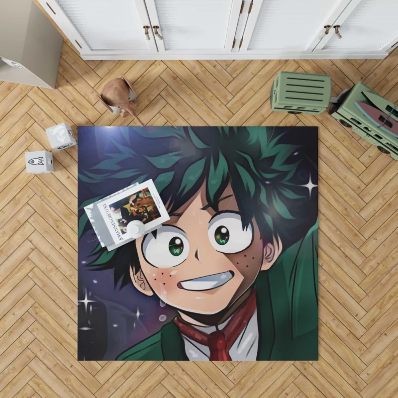 Midoriya Beyond Limits Anime Rug