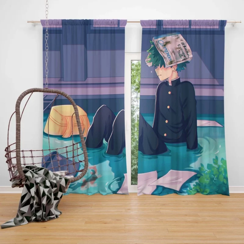 Midoriya Courage Awakened Anime Curtain