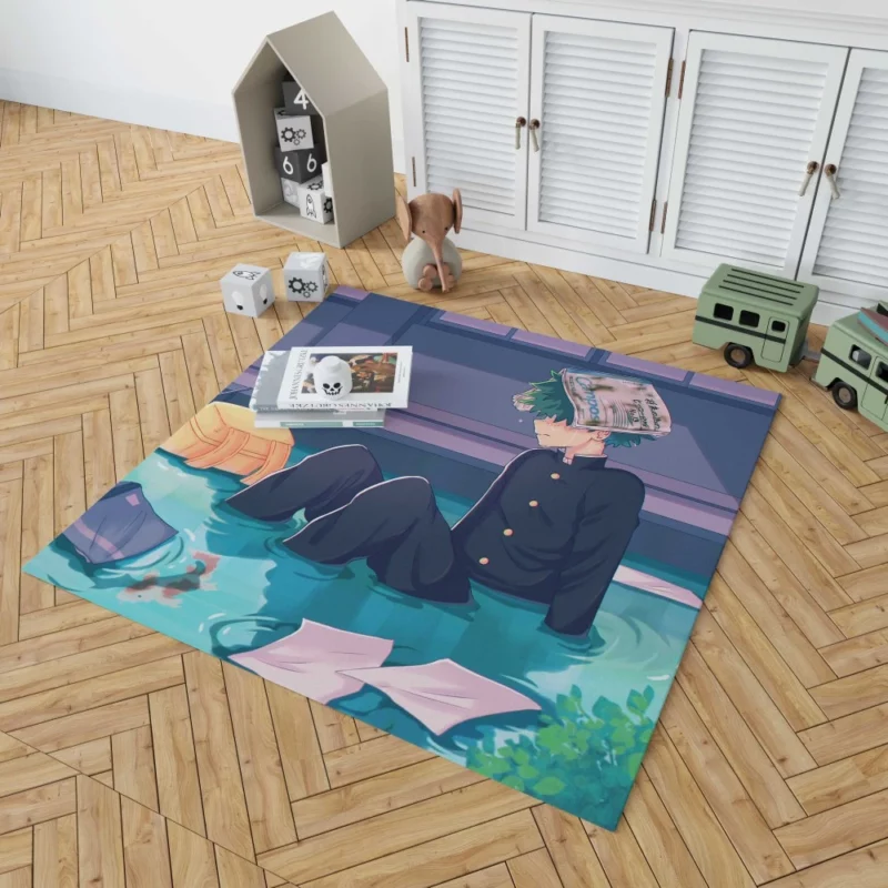 Midoriya Courage Awakened Anime Rug 1