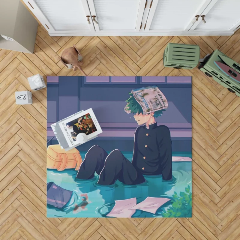 Midoriya Courage Awakened Anime Rug