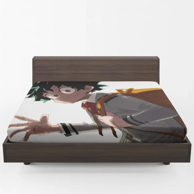 Midoriya Future Greatest Hero Anime Fitted Sheet 1