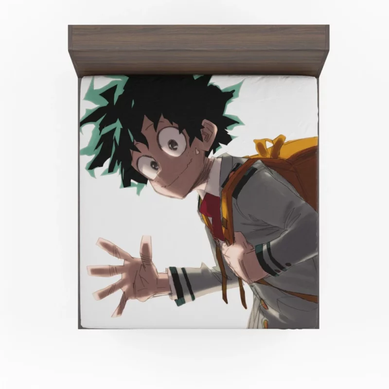 Midoriya Future Greatest Hero Anime Fitted Sheet