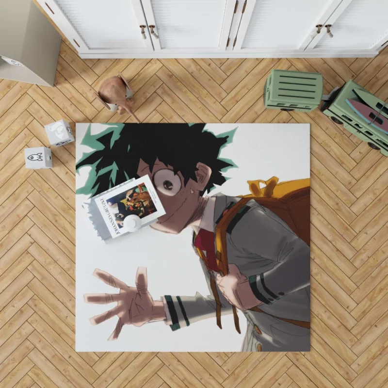 Midoriya Future Greatest Hero Anime Rug