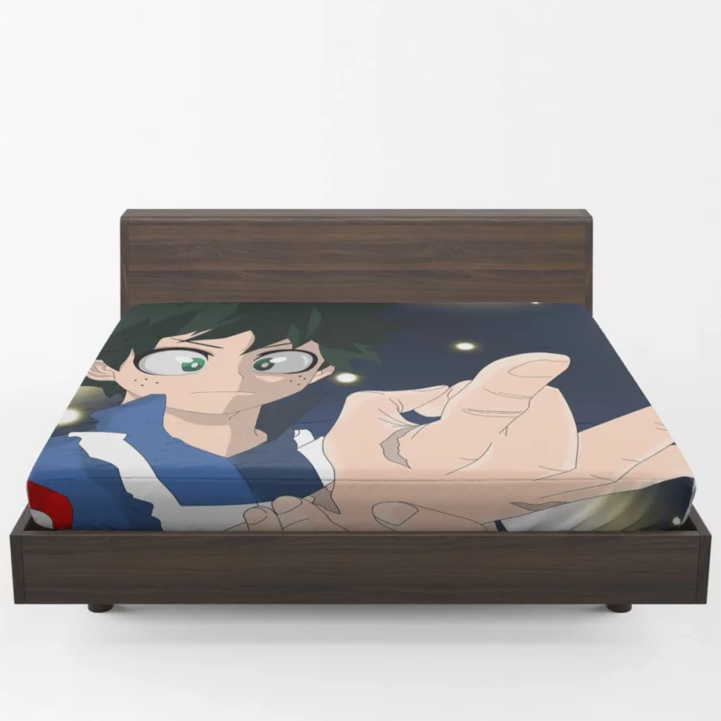 Midoriya Gifted with Heroism Anime Fitted Sheet 1