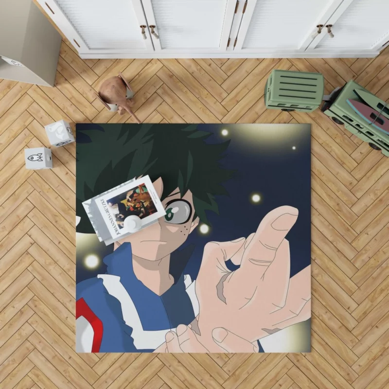 Midoriya Gifted with Heroism Anime Rug