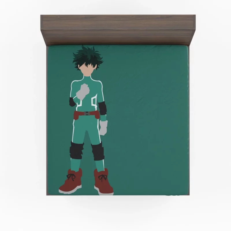 Midoriya Heart of Heroism Anime Fitted Sheet