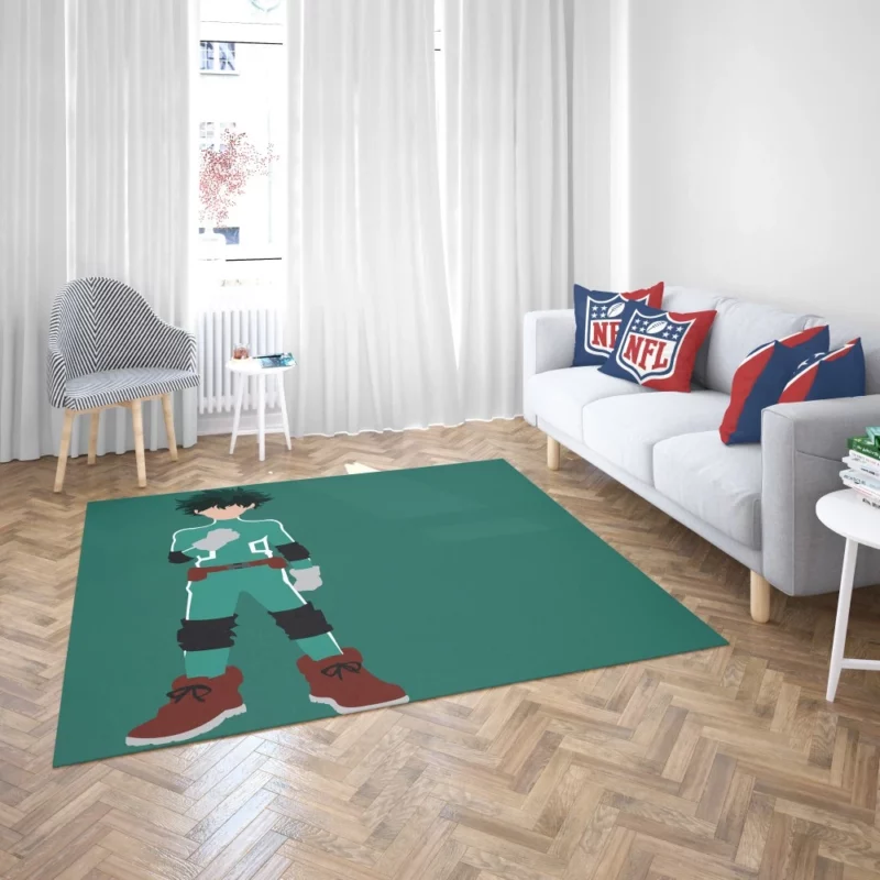 Midoriya Heart of Heroism Anime Rug 2