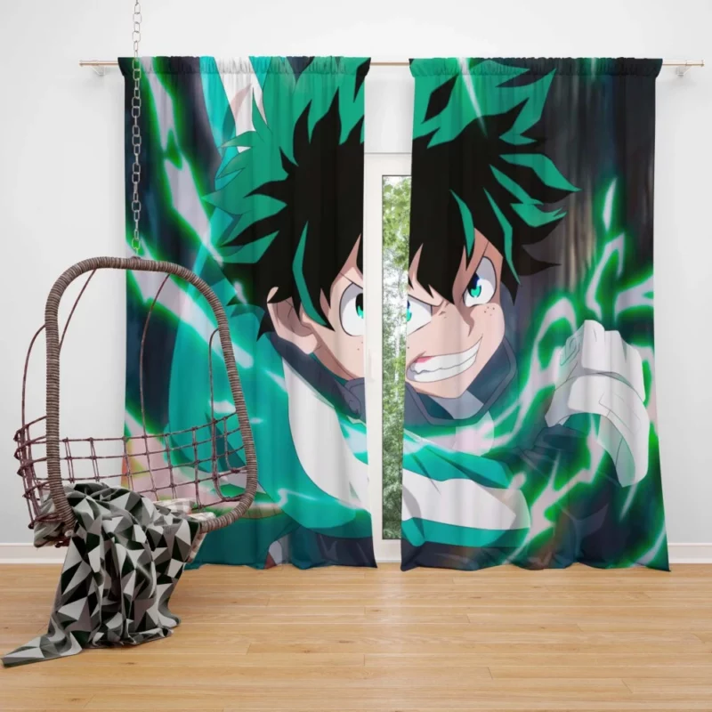 Midoriya Heart of a Hero Anime Curtain