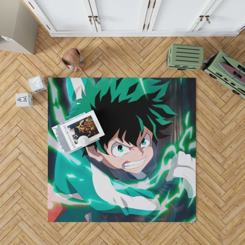 Midoriya Heart of a Hero Anime Rug