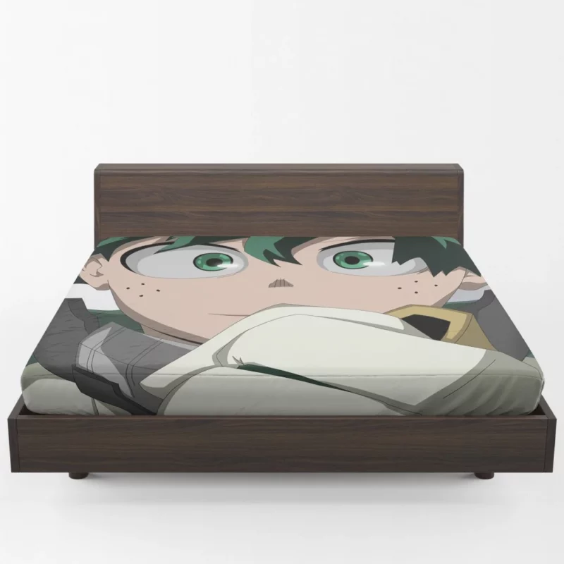 Midoriya Hero in Training Anime Fitted Sheet 1