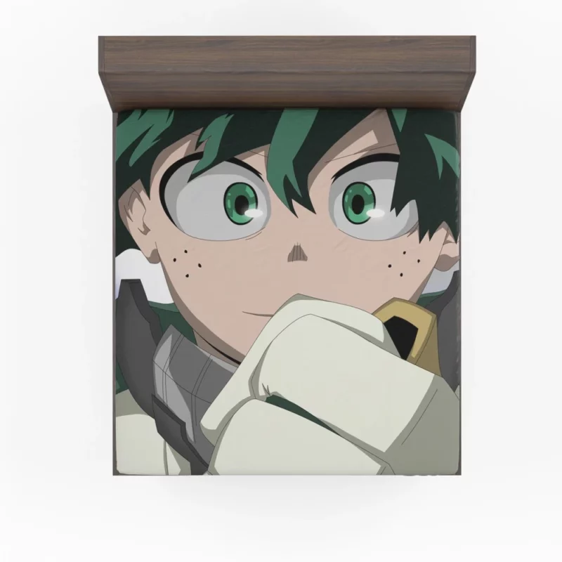 Midoriya Hero in Training Anime Fitted Sheet