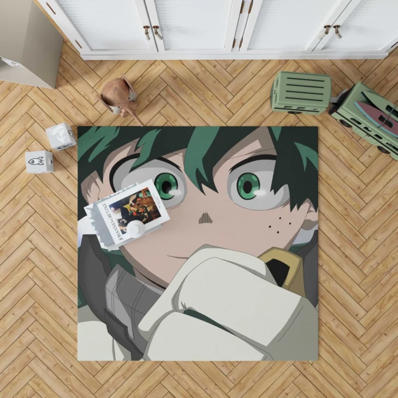 Midoriya Hero in Training Anime Rug