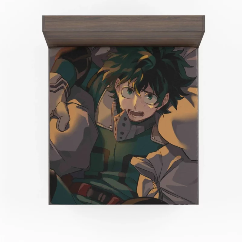 Midoriya Heroic Ascent Anime Fitted Sheet