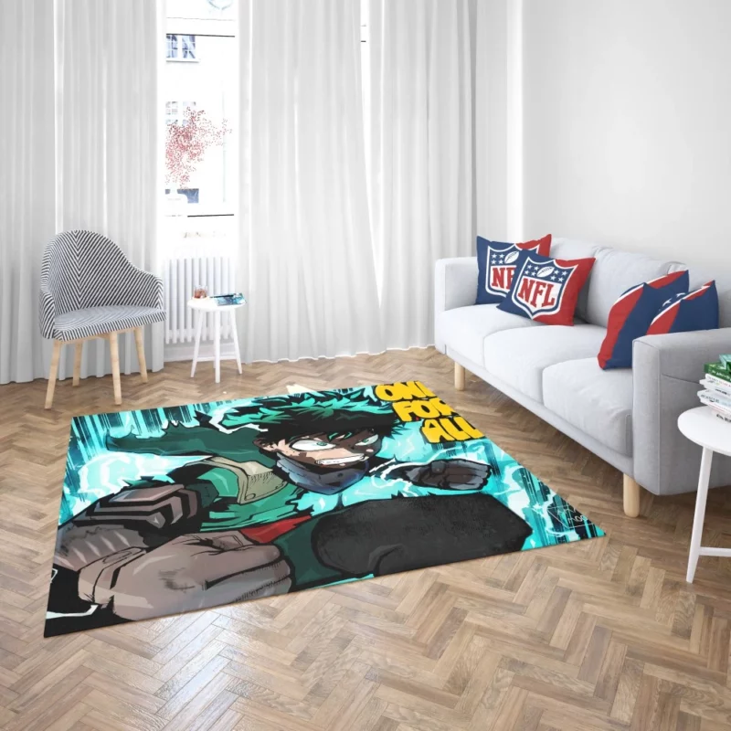 Midoriya Heroic Destiny Anime Rug 2