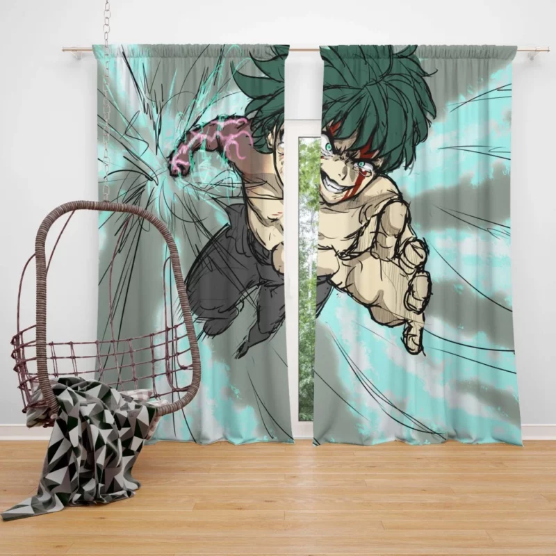 Midoriya Heroic Endeavor Anime Curtain