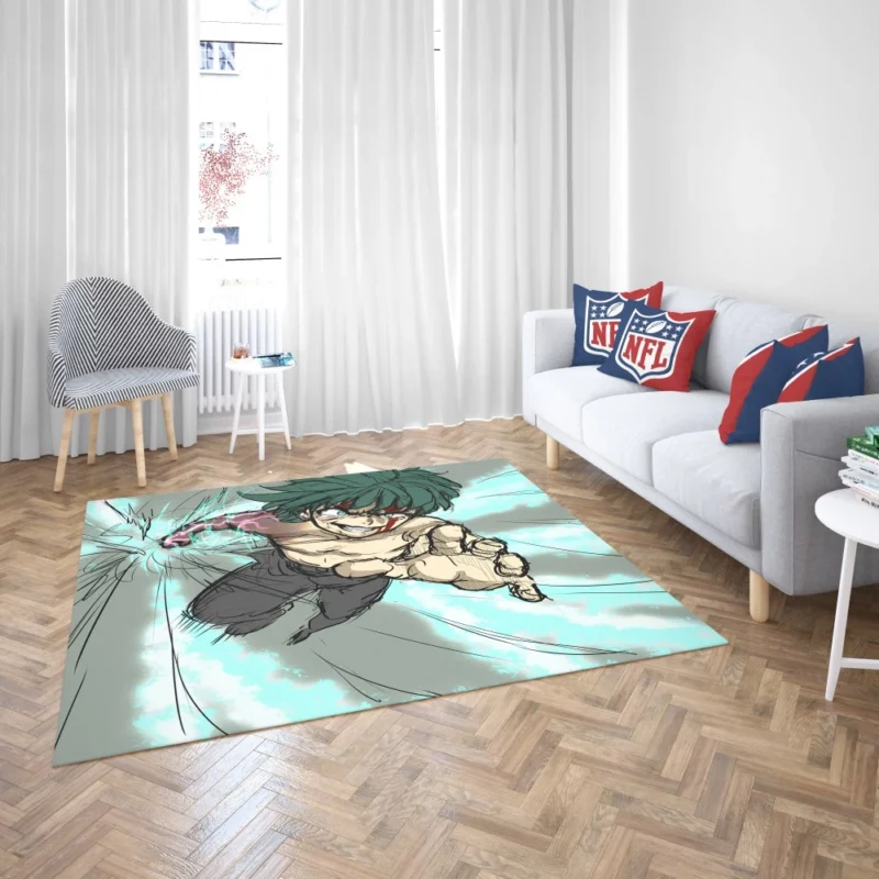 Midoriya Heroic Endeavor Anime Rug 2