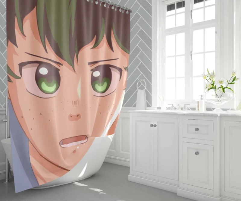 Midoriya Heroic Evolution Anime Shower Curtain 1