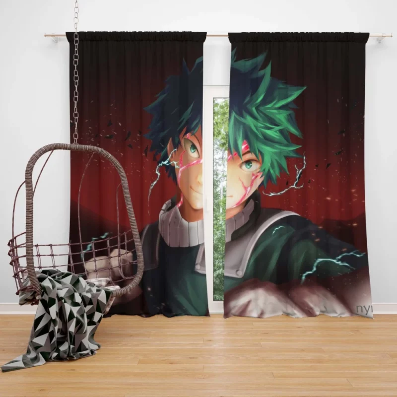 Midoriya Heroic Journey Anime Curtain