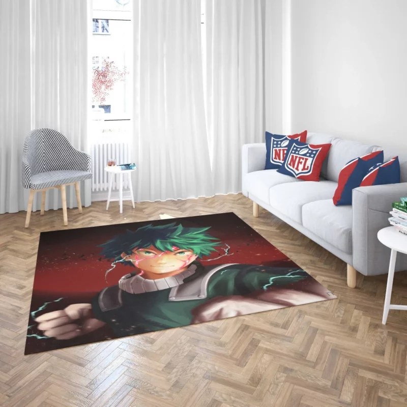 Midoriya Heroic Journey Anime Rug 2