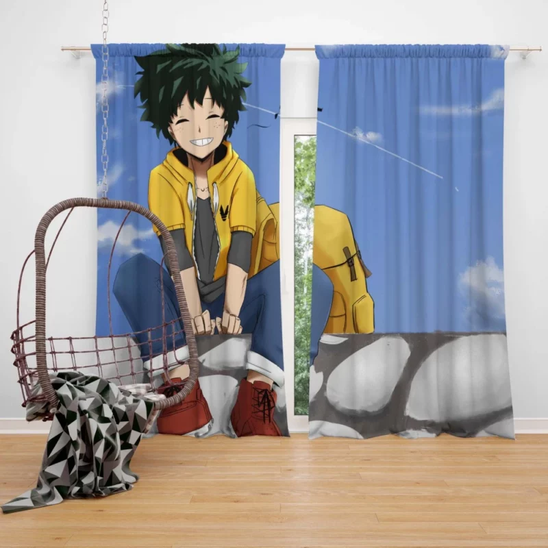 Midoriya Heroic Odyssey Anime Curtain