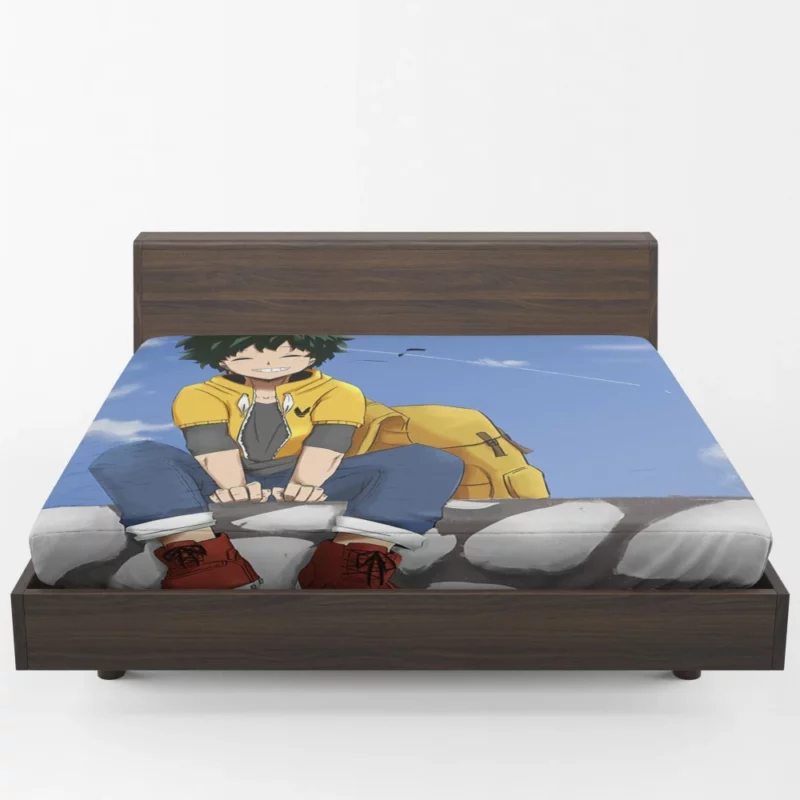 Midoriya Heroic Odyssey Anime Fitted Sheet 1