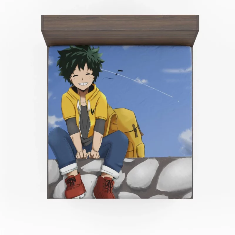 Midoriya Heroic Odyssey Anime Fitted Sheet