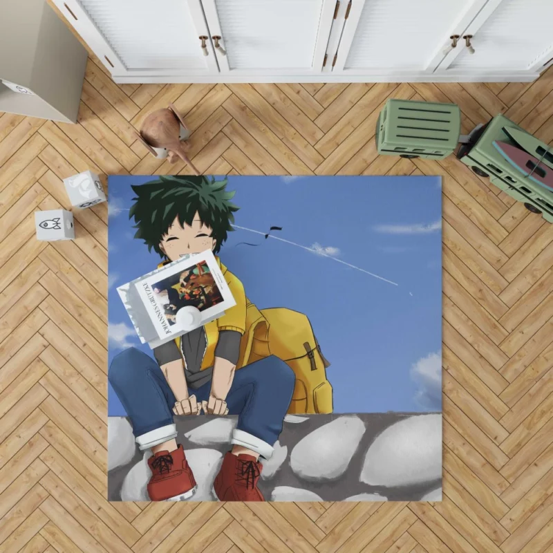 Midoriya Heroic Odyssey Anime Rug