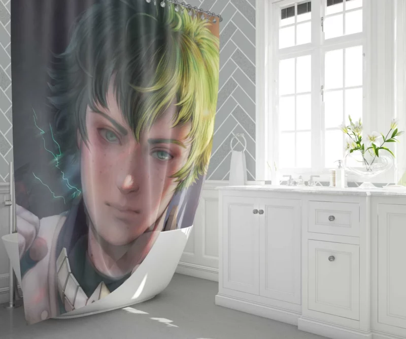 Midoriya Heroic Spirit Anime Shower Curtain 1