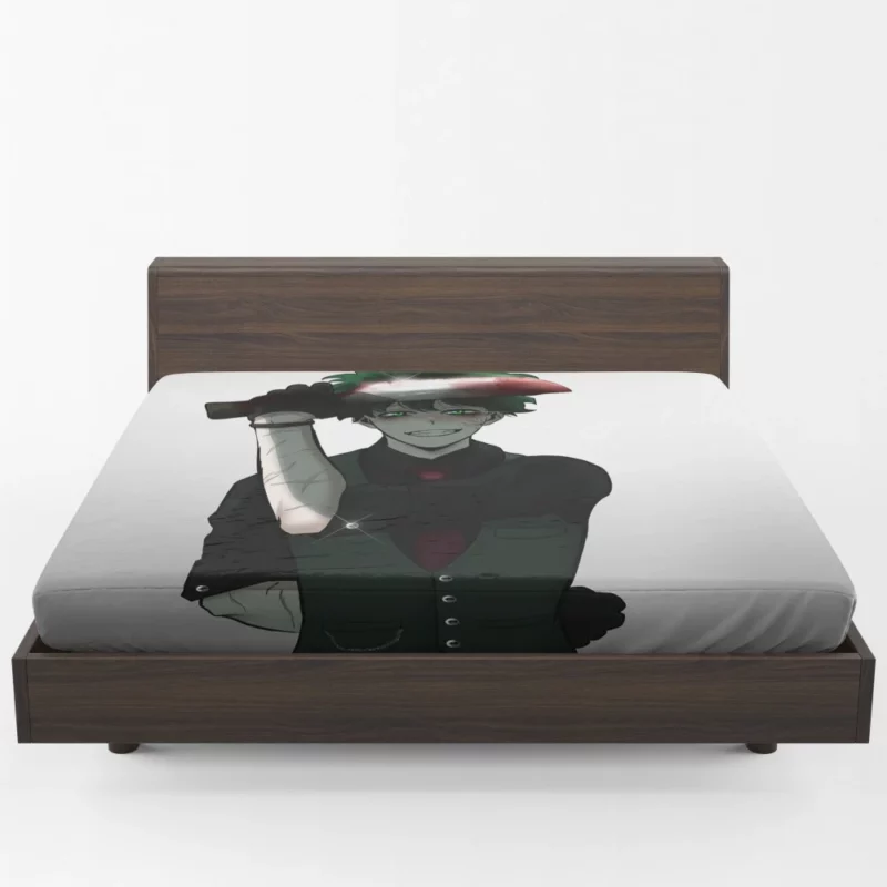 Midoriya Heroic Unveiling Anime Fitted Sheet 1