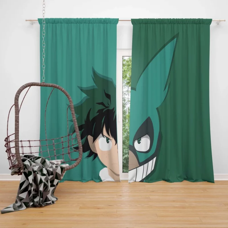 Midoriya Izuku Rising Hero Tale Anime Curtain