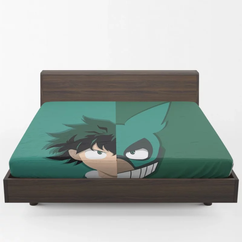 Midoriya Izuku Rising Hero Tale Anime Fitted Sheet 1