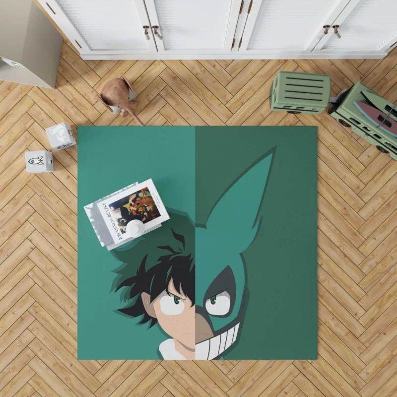 Midoriya Izuku Rising Hero Tale Anime Rug