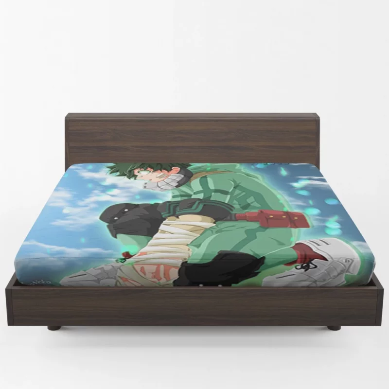 Midoriya Journey to Greatness Anime Fitted Sheet 1