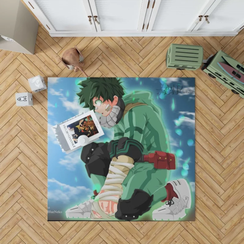 Midoriya Journey to Greatness Anime Rug