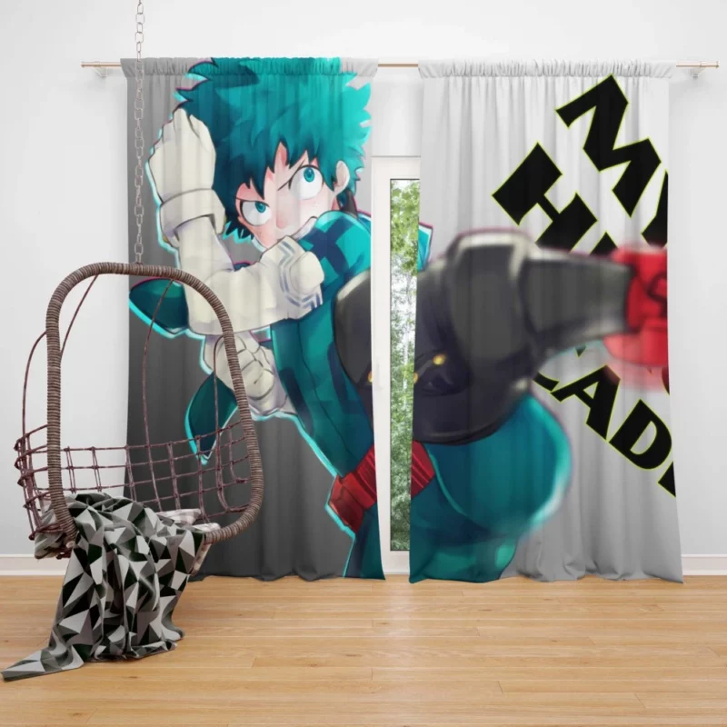 Midoriya Path of a Hero Anime Curtain