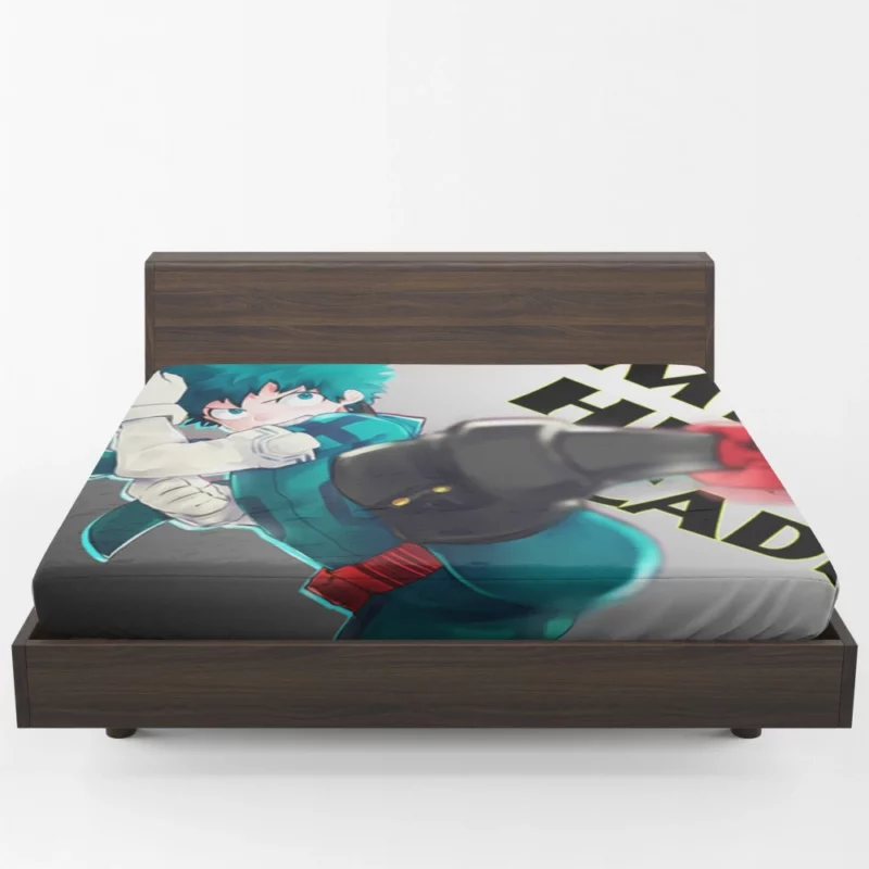 Midoriya Path of a Hero Anime Fitted Sheet 1