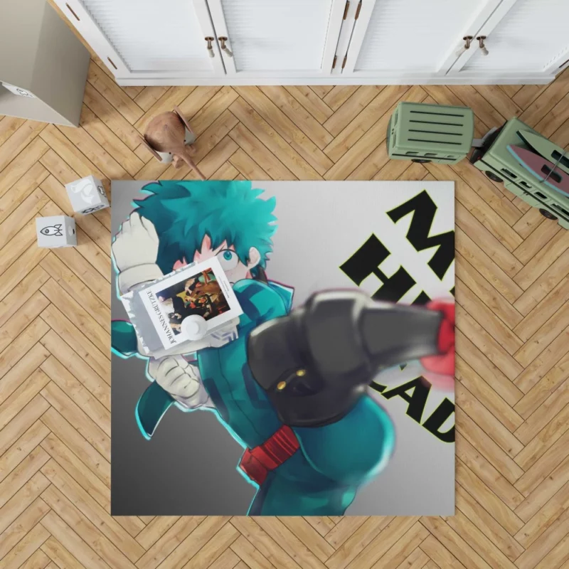 Midoriya Path of a Hero Anime Rug