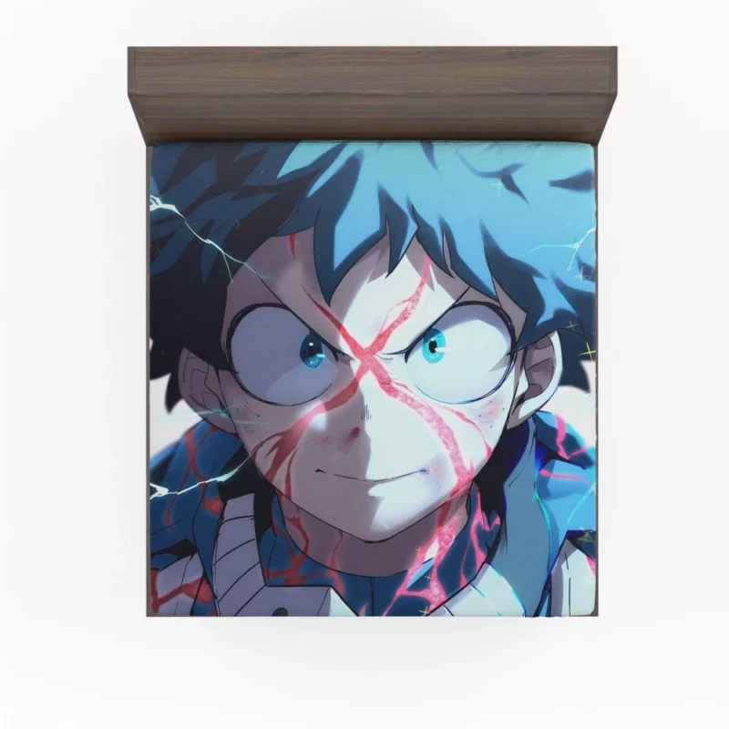 Midoriya Path of the Hero Anime Fitted Sheet