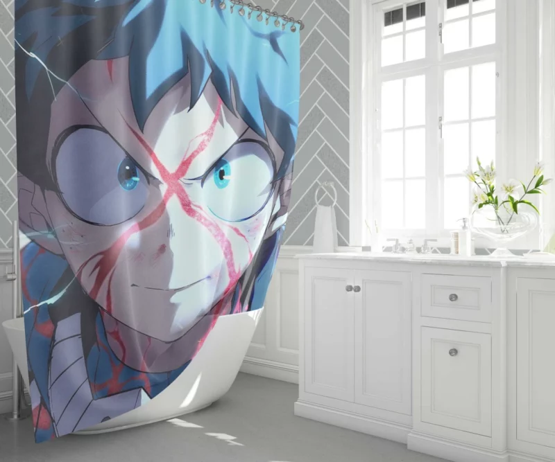 Midoriya Path of the Hero Anime Shower Curtain 1