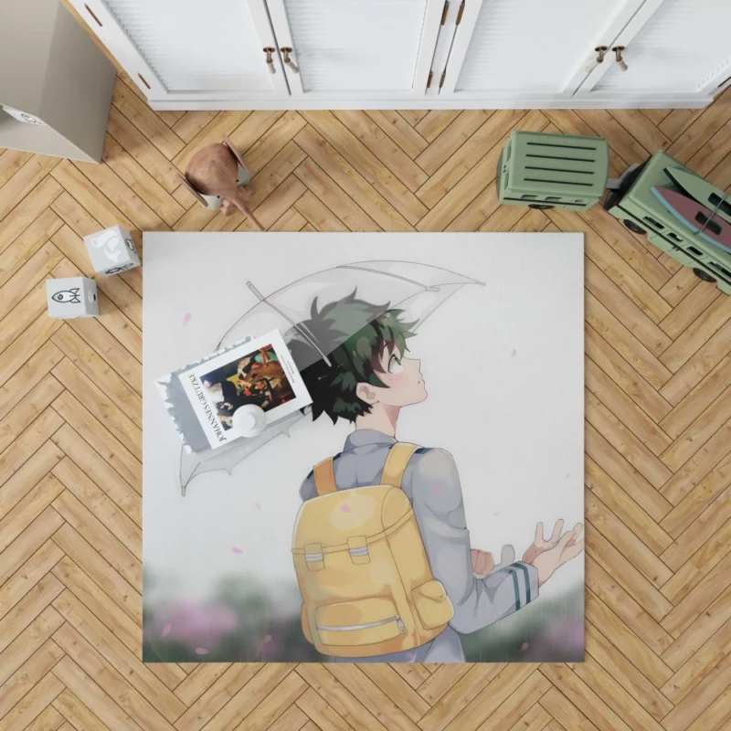 Midoriya Power of One For All Anime Rug